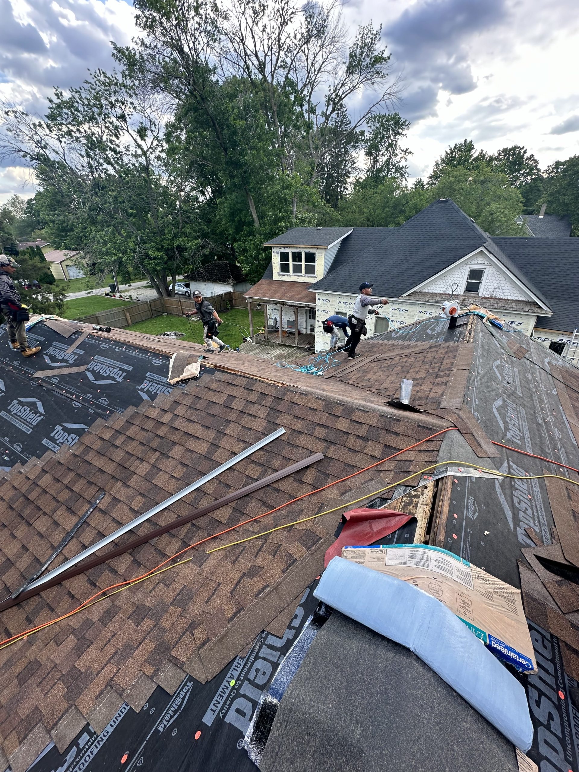 Down to the underlayment: Pantheon Roofing Solutions work in the Champaign, IL area