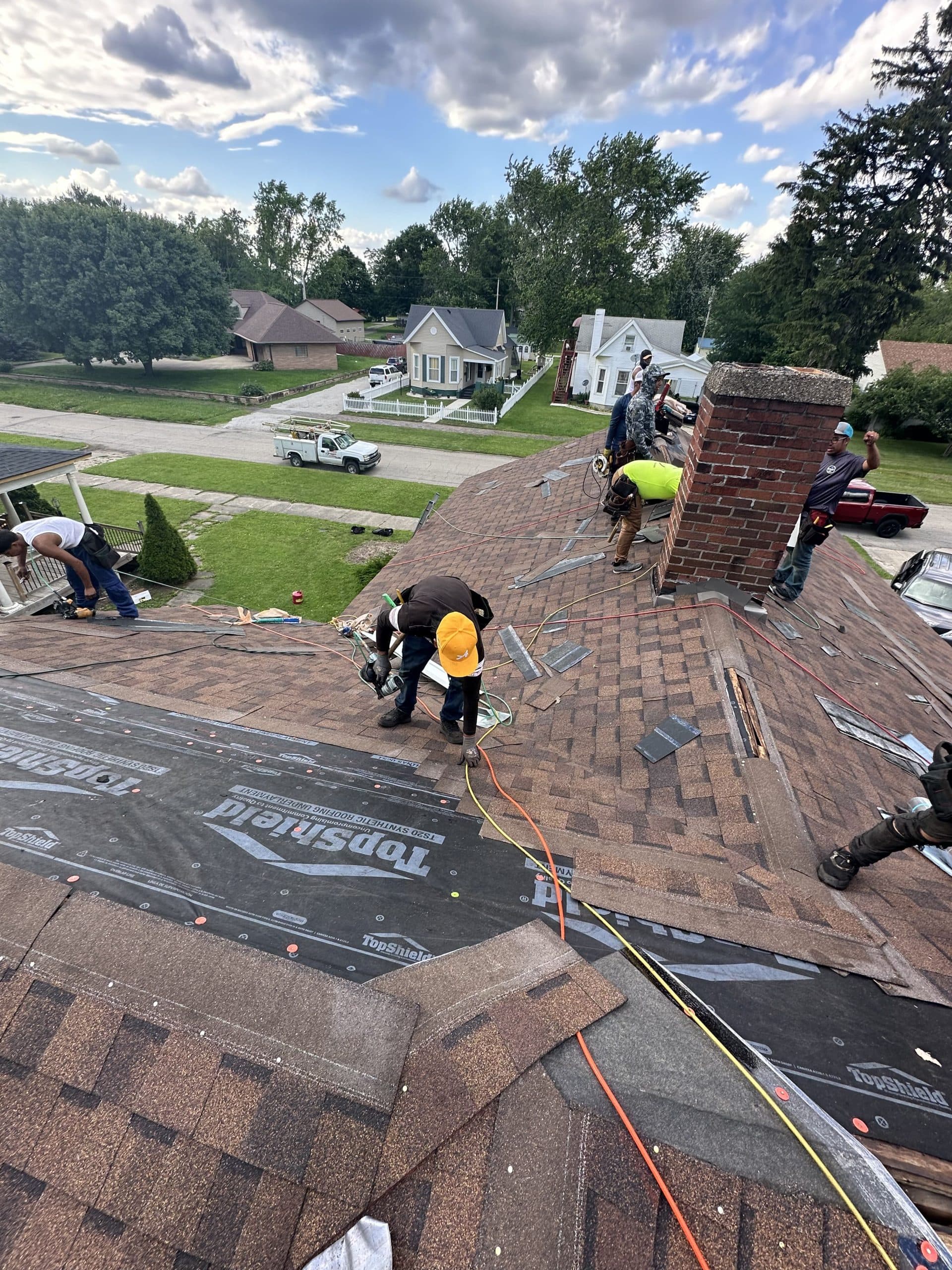 Roof tear-off replacement photo in Champaign, IL
