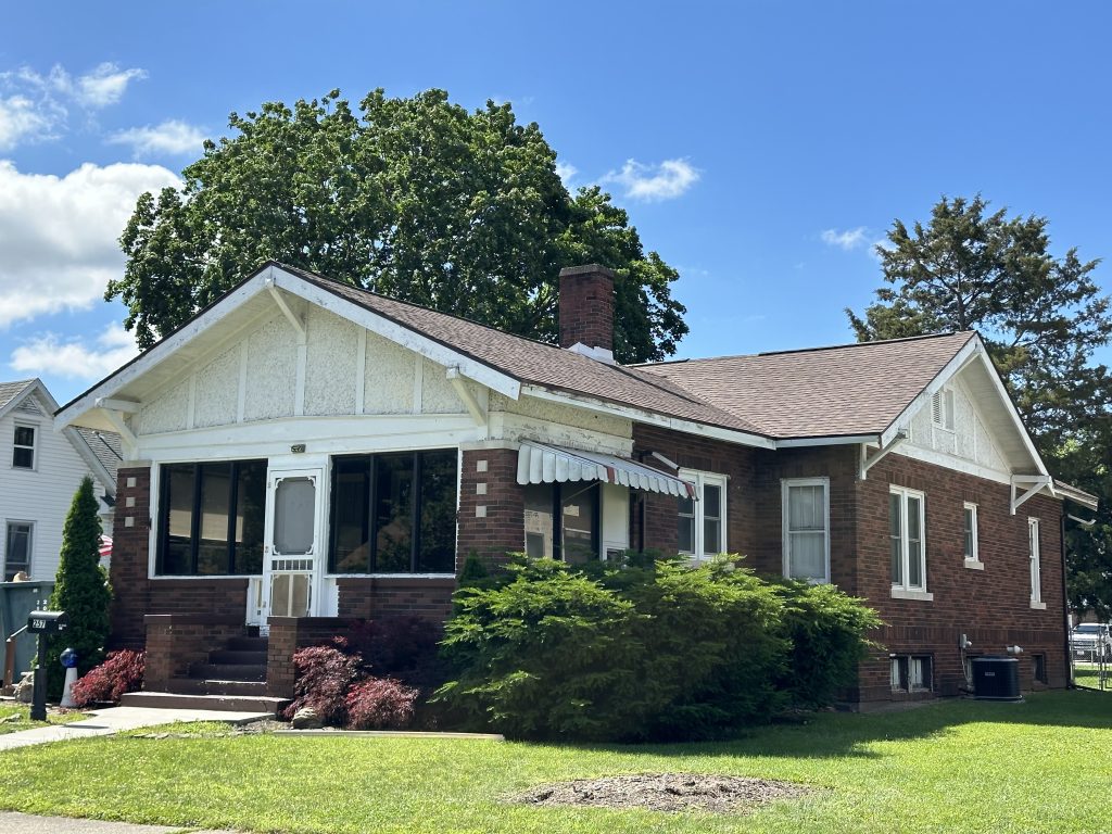 Photo of completed roof after a successful roof replacement project in Champaign, IL